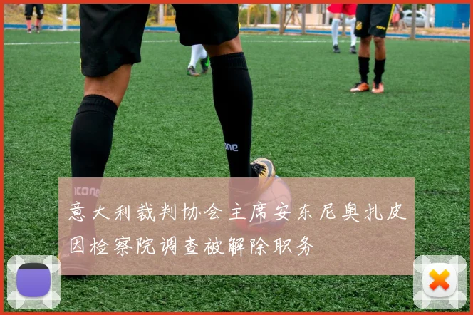 意大利裁判协会主席安东尼奥扎皮因检察院调查被解除职务